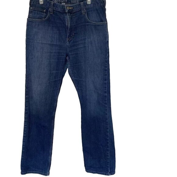 Carhartt Rugged Flex Relaxed Fit Jeans Mens 36 x 31* Blue Straight Leg *READ - Picture 1 of 11
